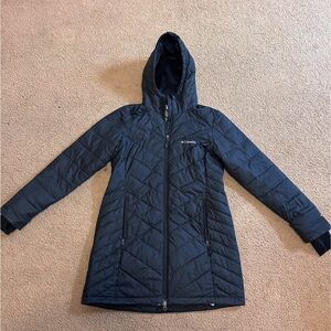 Columbia Women's Dark Gray Hooded Ski Jacket